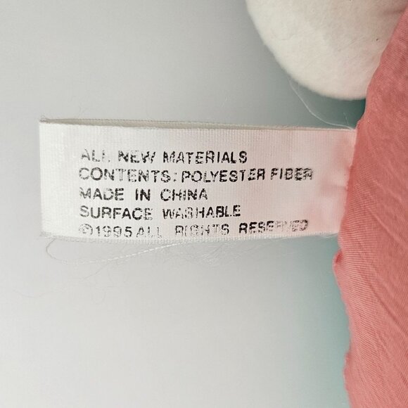 International Silver Bunny Rabbit Plush Parachute Easter Vintage Plastic Eyes - Picture 9 of 9